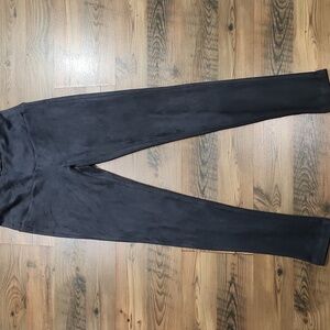J. McLaughlin Faux Suede Lori Dark Gray Pull On Soft‎ Sportswear Leggings Size S